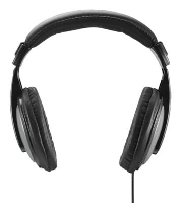 Hama Shell II hoofdtelefoon, lange kabel (2 m), zwart
