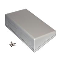 Hammond Electronics 1599KSTSGY Consolebehuizing (l x b x h) 220 x 140 x 46 mm ABS Grijs 1 stuk(s) - thumbnail