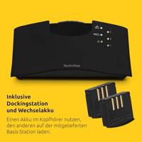 TechniSat STEREOMAN ISI 3 Draadloze stereo draadloze hoofdtelefoon voor televisie en muzieksystemen met dockingstation, zwart - thumbnail