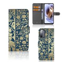 Motorola Moto G31 | G41 Hoesje Beige Flowers - thumbnail