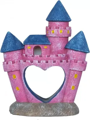 Superfish Deco Castle Princess - Magische Aquariumdecoratie, Eco-vriendelijk Handgeschilderd Hars