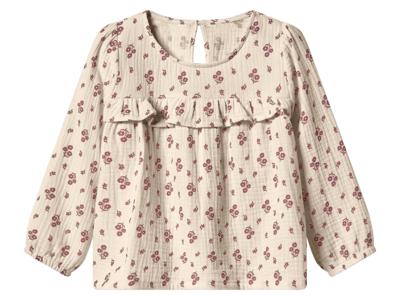 lupilu Mousseline kinder blouse (Beige, 122/128)