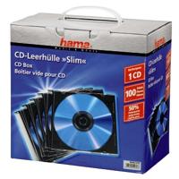 Hama CD Slim Box 100 Stuks Zwart/Transpant - thumbnail
