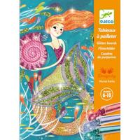 Glitterschilderijen - Het licht van zeemeerminnen DJECO meerdere kleuren - thumbnail