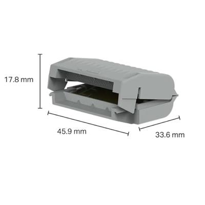 WAGO 207-1332 207-1332 Gelbox voor verbindingsklemmen Flexibel: - Massief: - 4 stuk(s) Grijs WAGO 207-1332 207-1332 Gelbox voor verbindingsklemmen Flexibel: - Massief: - 4 stuk(s) Grijs