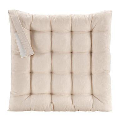 Zitkussen Liam - beige - 40x40 cm