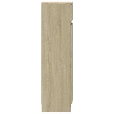 Schoenenkast 100,5x28x100 cm bewerkt hout sonoma eikenkleurig
