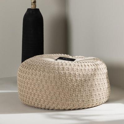 Nohr Poef 'Montario' 60cm, kleur Beige