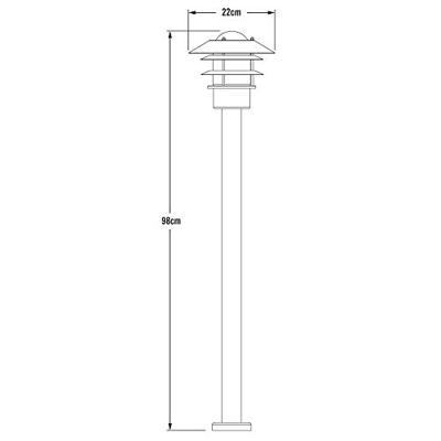 KonstSmide Design terraslampModena - 7311-750