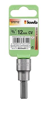 kwb 372712 Dop (zeskant) Dopsleutel-bitinzet 12 mm 1 stuks 3/8