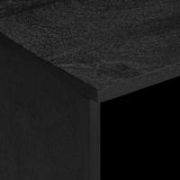 Tv-meubel 100x33x46 cm bewerkt hout zwart - thumbnail