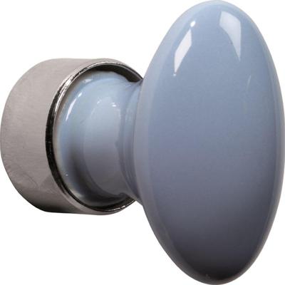 Meubelkn.pors.Ovaal 33mm MGN/lichtblauw