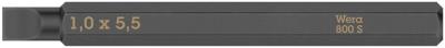 Wera 800 S sleufbits voor slagschroevendraaier, 1 x 5.5 x 70 mm - 05018141001 Wera 800 S sleufbits voor slagschroevendraaier, 1 x 5.5 x 70 mm - 05018141001