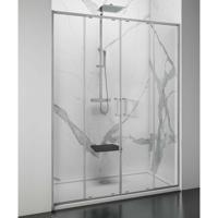 Nisdeur Lacus Stromboli Evo 2 Schuifdeuren 180x200 Cm Chroom - thumbnail