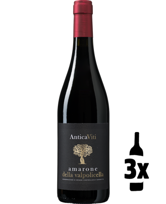 3 flessen Antica Viti Amarone della Valpolicella Probeerpakket