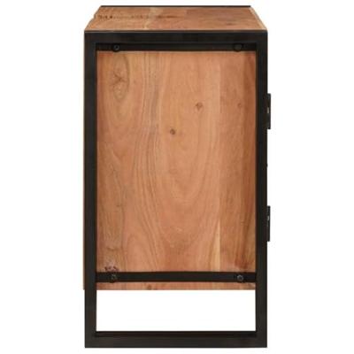 Wastafelonderkast 71 x 33 x 58 cm Massief Acaciuhout, Ijzer Wastafelonderkast 71 x 33 x 58 cm Massief Acaciuhout, Ijzer