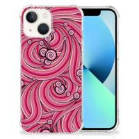 iPhone 13 Back Cover Swirl Pink - thumbnail
