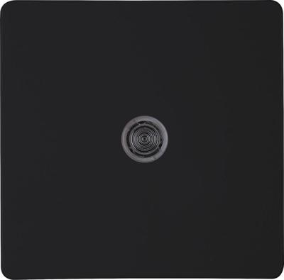HK05 - bedieningswip enkel met lens, met bevestigingsplaat, mat-zwart