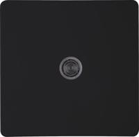 HK05 - bedieningswip enkel met lens, met bevestigingsplaat, mat-zwart - thumbnail