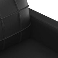 Fauteuil 60 cm kunstleer zwart - thumbnail