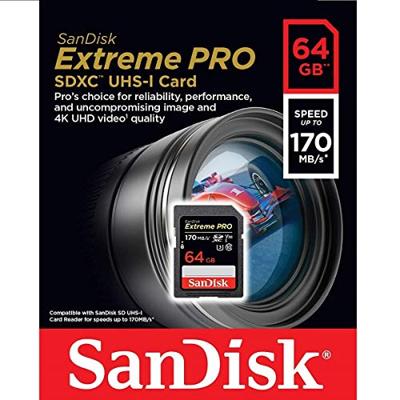 SanDisk Exrteme PRO 64 GB SDXC UHS-I Klasse 10 SanDisk Exrteme PRO 64 GB SDXC UHS-I Klasse 10