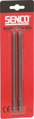 Senco Duraspin bits PZ2 - Pozidrive - 159,6mm.DS275-18V / DS300 - blister a 2st. - EAPZ27530B