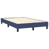 Boxspring met matras stof blauw 120x200 cm - thumbnail