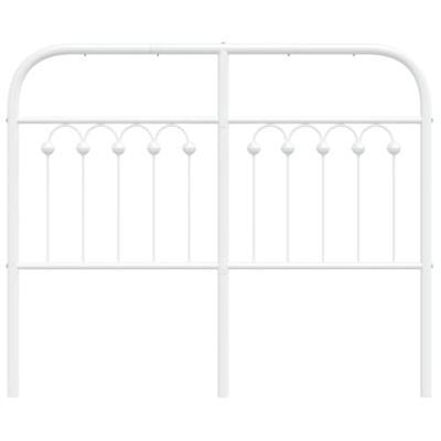 Hoofdbord 120 cm metaal wit Hoofdbord 120 cm metaal wit