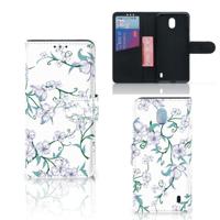 Nokia 1 Plus Uniek Hoesje Blossom White - thumbnail
