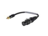 SOMMER CABLE Adapter Cable XLR(F)/RCA(M) 0.15m bk - thumbnail
