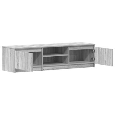 Tv-meubel 140x40x35,5 cm bewerkt hout grijs sonoma eikenkleurig