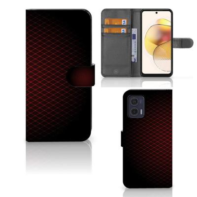 Motorola Moto G73 | Telefoon Hoesje | Geruit Rood