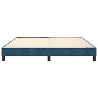Boxspringframe fluweel donkerblauw 180x200 cm - thumbnail