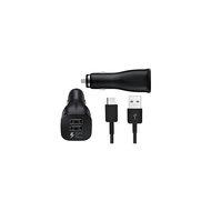 EP-LN920CBEGWW Samsung Adaptive Fast Charging Dual USB Car Charger USB-C Black Bulk - thumbnail
