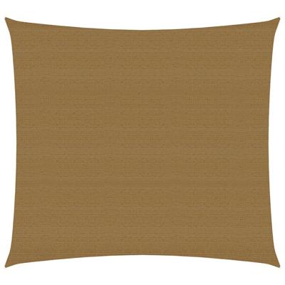 VidaXL Zonnezeil 160 g/m² 7x7 m hdpe taupe