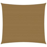 VidaXL Zonnezeil 160 g/m² 7x7 m hdpe taupe - thumbnail