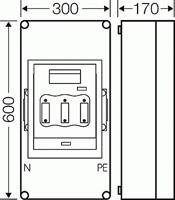 Hensel 2000191 Zekeringhouder Afmeting zekering: 2 3-polig 400 A 800 V - thumbnail