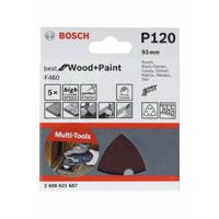 Bosch Accessoires Schuurblad F460 Delta | K180 BFW | 5 stuks - 2608621688 - thumbnail