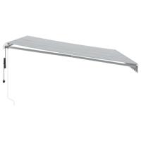 Luifel automatisch uittrekbaar LED 450x350 cm antraciet en wit - thumbnail
