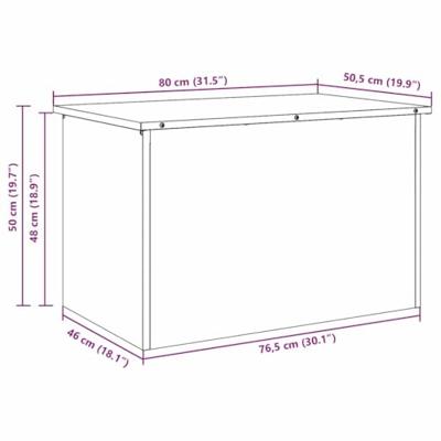 Buitenopslagdoos Olijfgroen 80 x 50.5 x 50 cm Koudgewalst staal