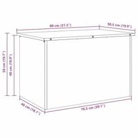 Buitenopslagdoos Olijfgroen 80 x 50.5 x 50 cm Koudgewalst staal - thumbnail