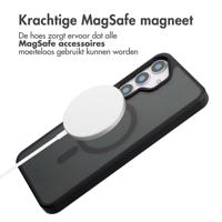 Accezz Rugged Frosted MagSafe Backcover voor Samsung Galaxy S25 Plus Telefoonhoesje Zwart - thumbnail