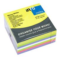 Info Notes IN-5654-80 75x75mm, 400 Blaadjes, 5 Kleuren, FSC. - thumbnail