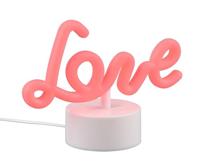 Trio Neon tafellampAmor roze - R55931101 - thumbnail