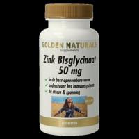 Golden Naturals Zink bisglycinaat 50mg 60 Tabletten - thumbnail