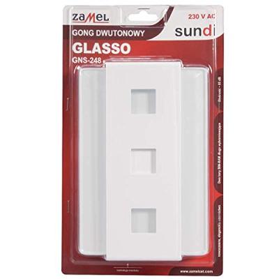 Zamel GNS-248 GLASSO Gong 230 V (max) 85 dBA Wit Zamel GNS-248 GLASSO Gong 230 V (max) 85 dBA Wit