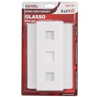 Zamel GNS-248 GLASSO Gong 230 V (max) 85 dBA Wit - thumbnail
