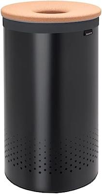 Brabantia Wasbox - 60 liter - kurkendeksel - uitneembare waszak - mat zwart 120022