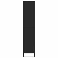 Boekenkast 60x35x170,5 cm bewerkt hout zwart - thumbnail