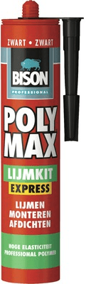 Bison Professional Poly Max® Lijmkit Express Crystal Clear Koker | 300 g - 1490919